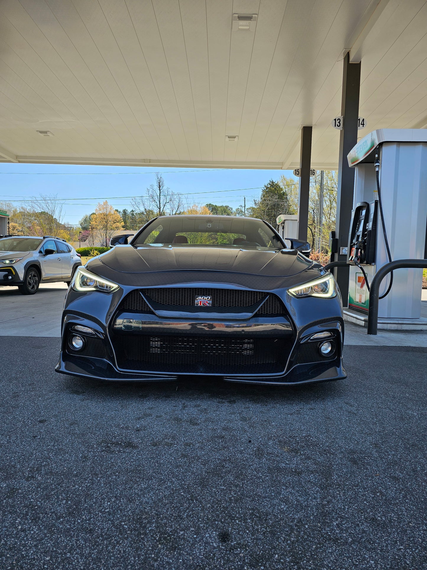 Infiniti Q60 Blitz carbon fiber bumper