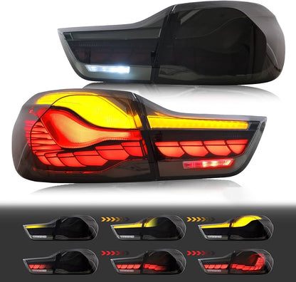 Dragon scale Style Led Rear Lamp 2013-2019 3 Series Tail Light Lamp with Sequential Indicator For BMW F30 F35 F80