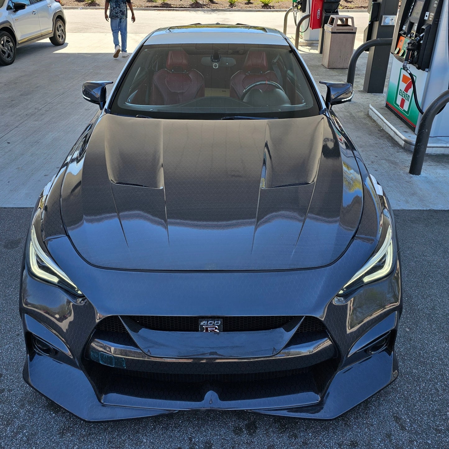 Infiniti Q60 Blitz carbon fiber bumper