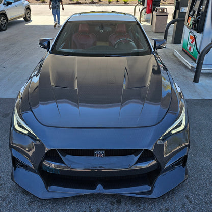 Infiniti Q60 Blitz carbon fiber bumper