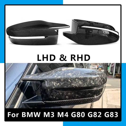 BMW M3 M4 G80 G82 G83 3k Carbon Fiber Mirror Cover (FREE SHIPPING)