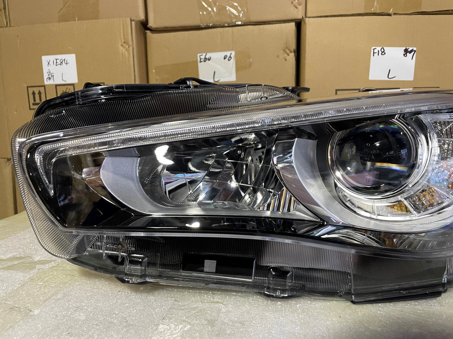 Infiniti Q50 Q50L 2014-2022 LED Headlamp For Halogen Headlamp Upgrade To LED Version Plug And Play