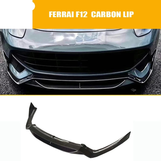 Carbon Fiber Front Bumper Splitter for Ferrari F12 2013 - 2017