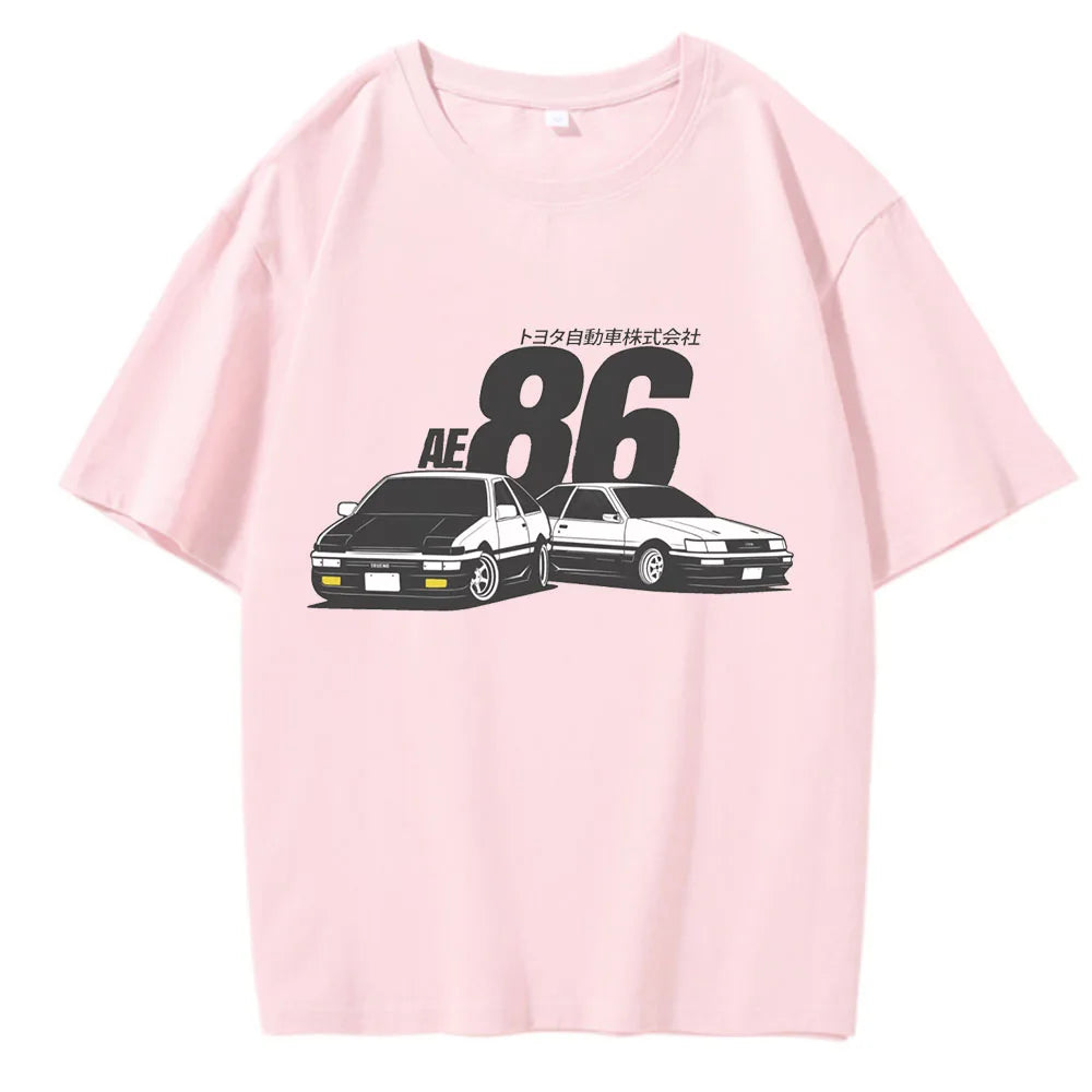 JDM T Shirt AE86  Drift Boost Turbo  90s Retro Print100% Cotton