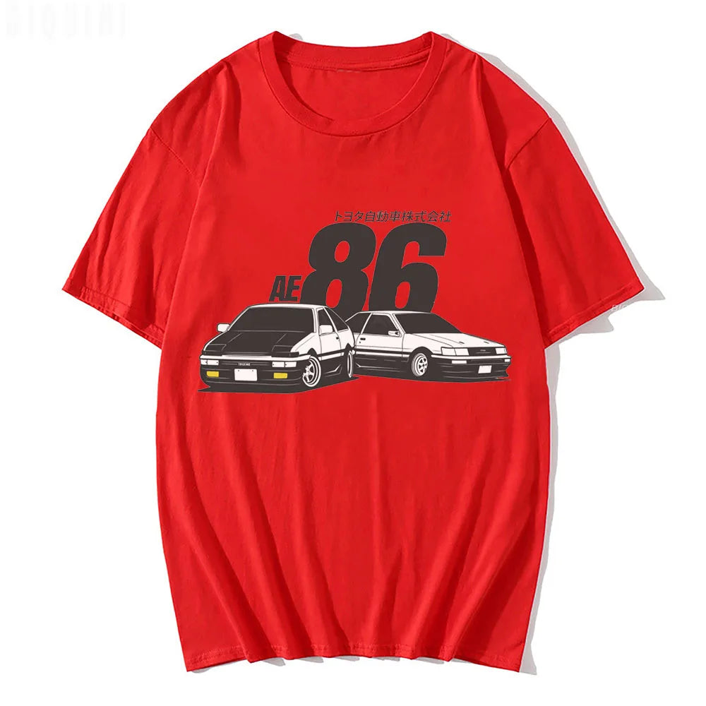 JDM T Shirt AE86  Drift Boost Turbo  90s Retro Print100% Cotton