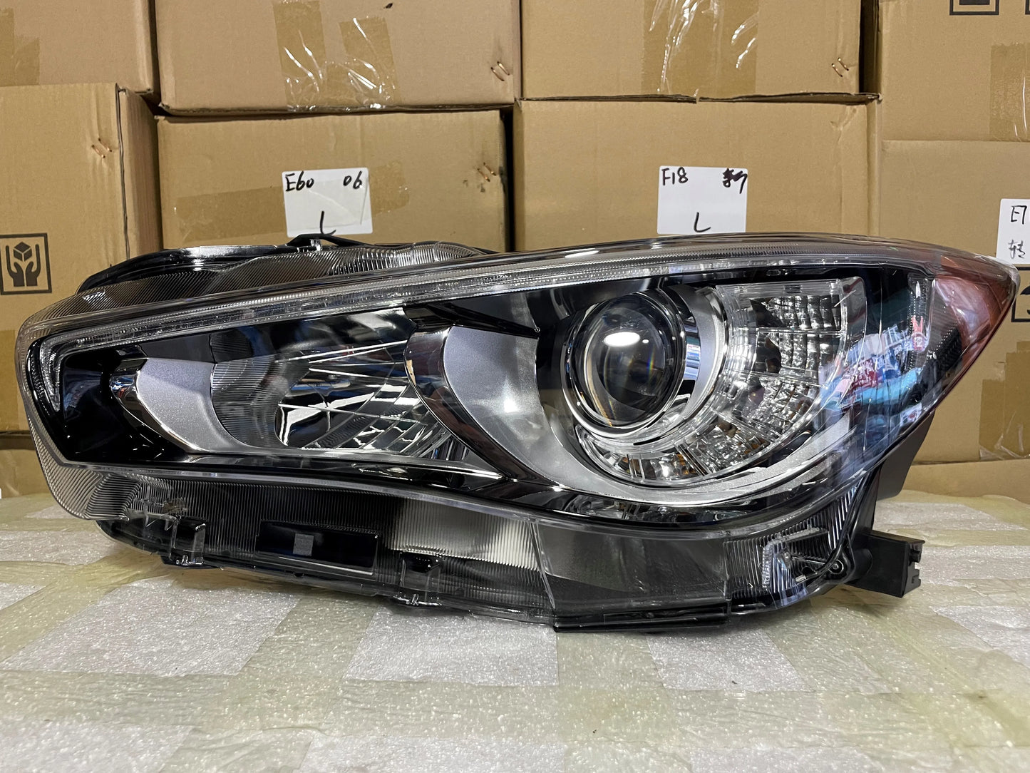 Infiniti Q50 Q50L 2014-2022 LED Headlamp For Halogen Headlamp Upgrade To LED Version Plug And Play