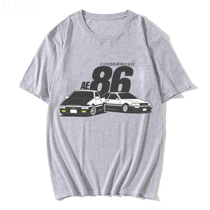 JDM T Shirt AE86  Drift Boost Turbo  90s Retro Print100% Cotton