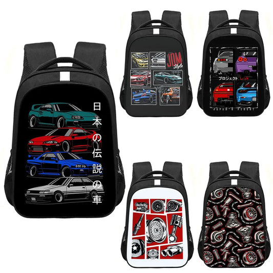 JDM Legend Cars Printed Backpack