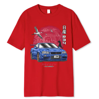 JDM Initial D T JDM LEGEND  Nissan Skyline R34 T-Shirt M/W