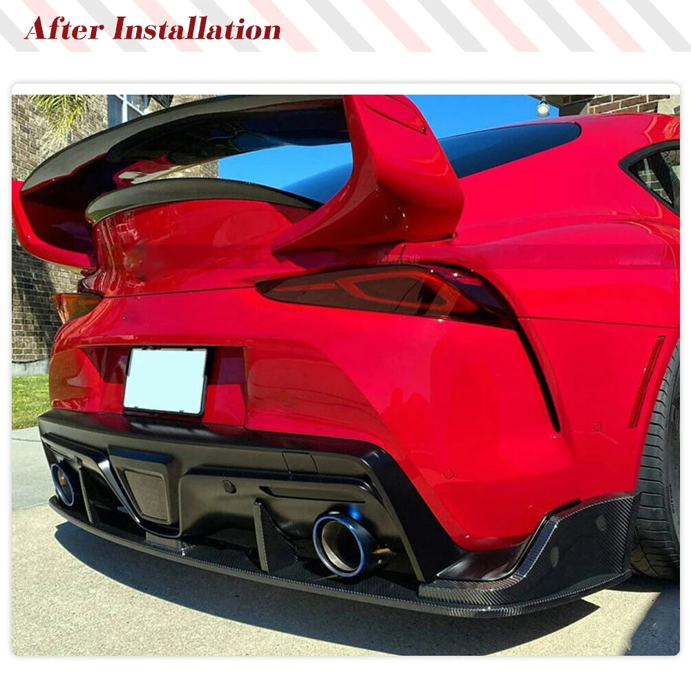 Rear Bumper Diffuser Lip Spoiler for Toyota Supra GR A90 2019-2022