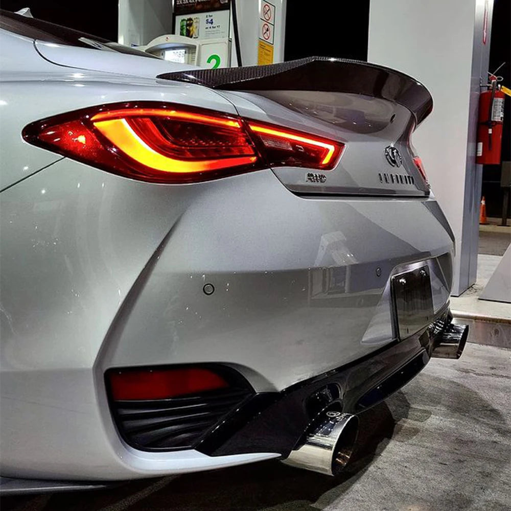 Infiniti Q60 A-SPEC Style Carbon fiber Rear Spoiler