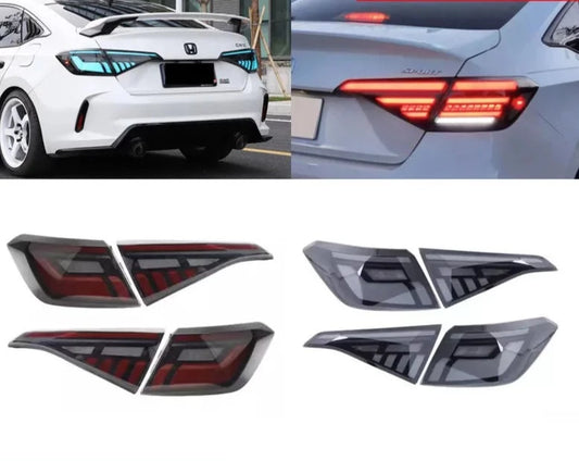 LED Tail Lights for Honda Civic 2022 2023 11Th GEN Sedan With Start-up Animation Sequential Signal Taillights Accessary