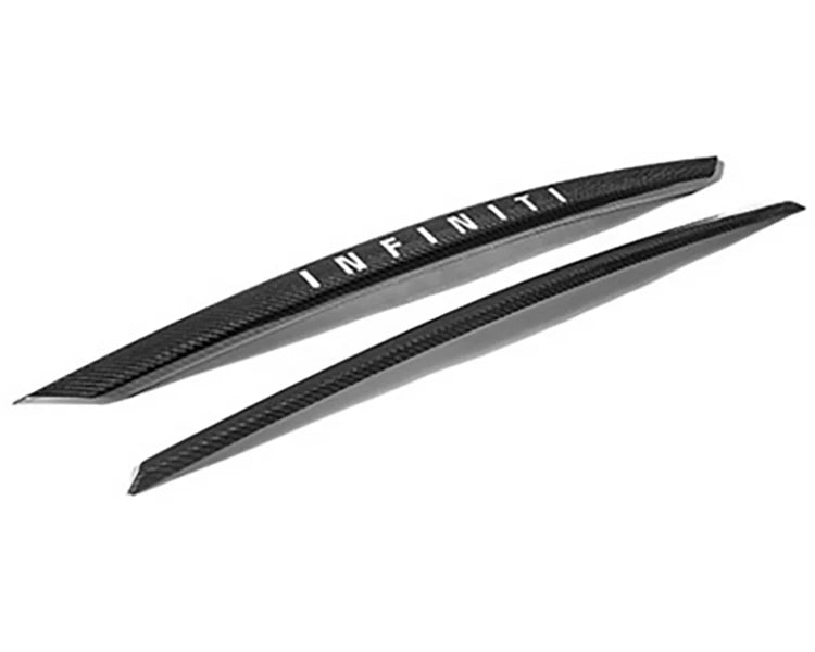 Infiniti Q50S Dry Carbon Fiber Rear Bumper Trunk Plate Trim Cover